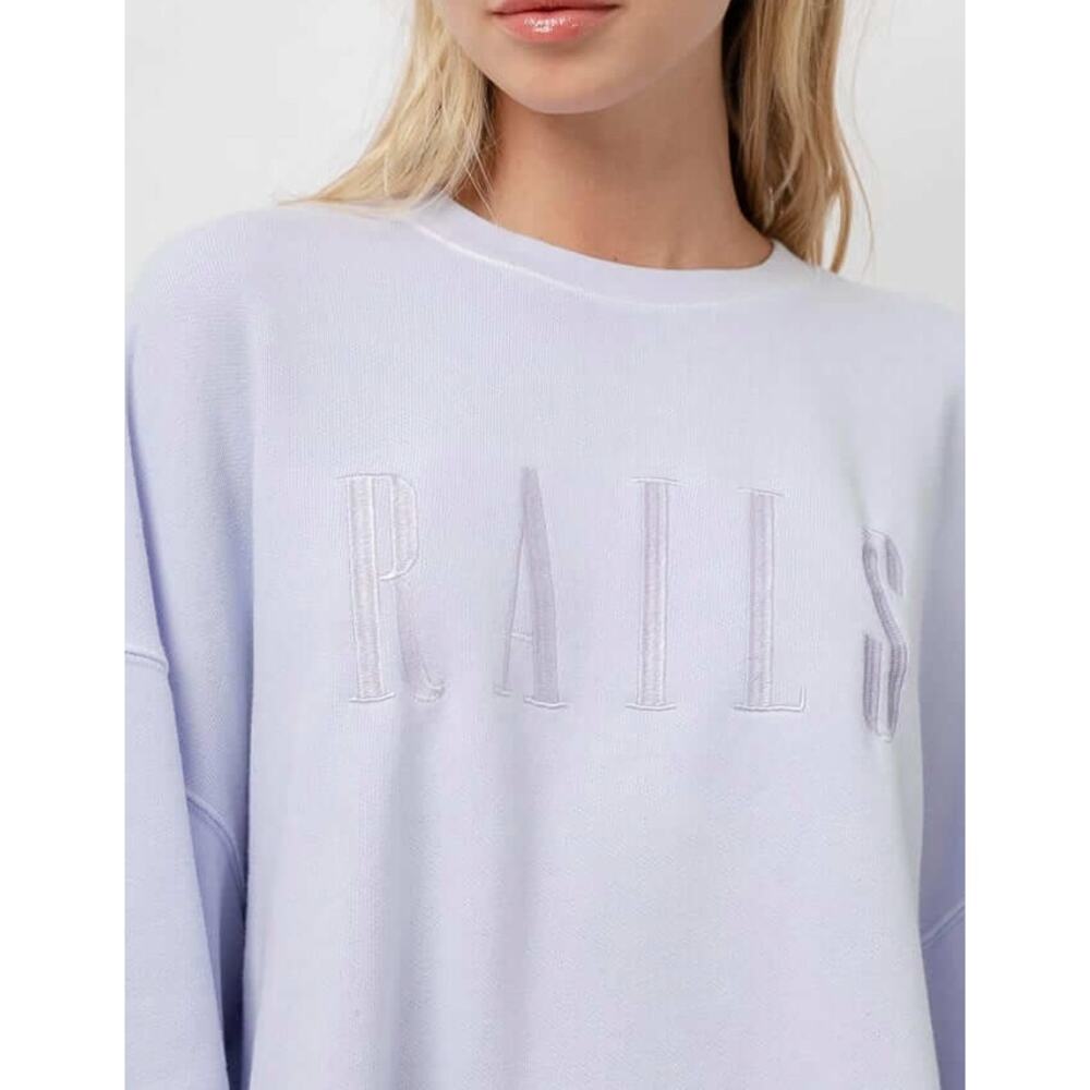 NWT Rails Signature Sweatshirt in Lavender Logo, … - image 2
